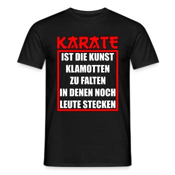 Karate Karateka Karatekämpfer Geschenk - Männer T-Shirt - Schwarz - Vorne - AI Model Male 178 light (178cm)