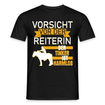 Irish Tinker lustig Pferde Spruch - Männer T-Shirt - Schwarz - Vorne - AI Model Male 178 light (178cm)