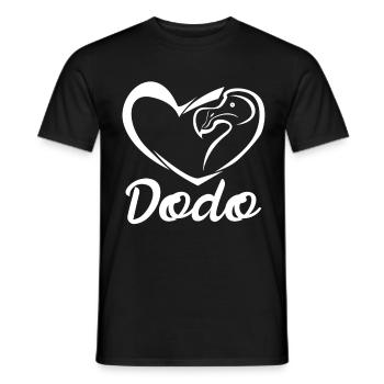 Le coeur de Dodo - T-shirt homme - noir - Devant - AI Model Male 178 light (178cm)