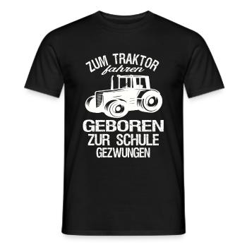 Landwirt mit Bauernhof - Männer T-Shirt - Schwarz - Vorne - AI Model Male 178 light (178cm)