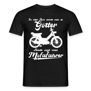 Mofa Spruch - Mofafahrer Witz Moped - Männer T-Shirt - Schwarz - Vorne - AI Model Male 178 light (178cm)