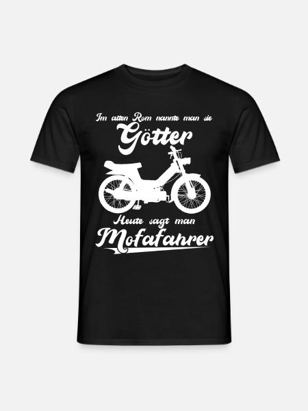 Mofa Spruch - Mofafahrer Witz Moped - Männer T-Shirt - Schwarz