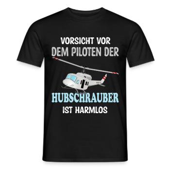 HUBSCHRAUBER HELIKOPTER - Männer T-Shirt - Schwarz - Vorne - AI Model Male 178 light (178cm)
