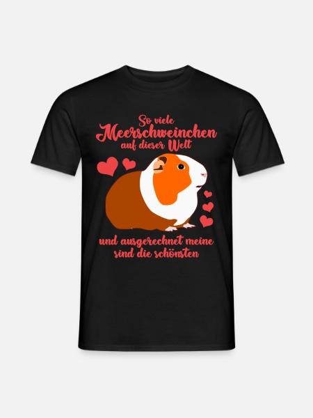 Meerschweinchen Spruch Meerschwein - Männer T-Shirt - Schwarz