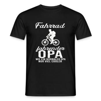 Mountainbike Opa - Männer T-Shirt - Schwarz - Vorne - AI Model Male 178 light (178cm)