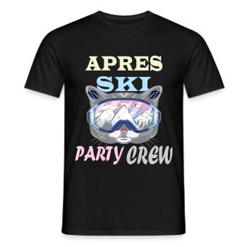 APRES SKI Lustiges Skifahrer Geschenk - Männer T-Shirt - Schwarz - Vorne - AI Model Male 178 light (178cm)