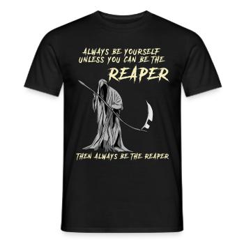 Sensenmann lustiger Spruch - Männer T-Shirt - Schwarz - Vorne - AI Model Male 178 light (178cm)