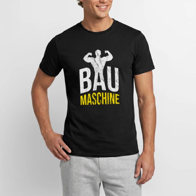 Construction d’une machine à bâtir Construction Maître d’ouvrage T-shirt homme