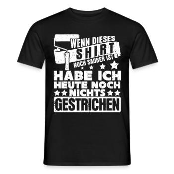 Maler Streichen Spruch - Männer T-Shirt - Schwarz - Vorne - AI Model Male 178 light (178cm)