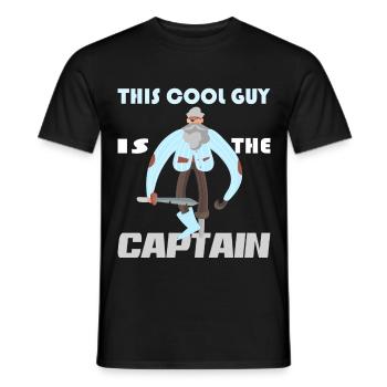 Captain Captain Sailing Gift - Men's T-Shirt - black - Front - AI Model Male 178 light (178cm)