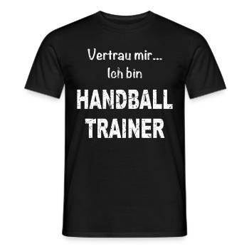 Handball Handballer Sport Trainer Tor Ballsport - Männer T-Shirt - Schwarz - Vorne - AI Model Male 178 light (178cm)
