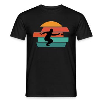 Boule Petanque Boccia Boule Player Boules Ball - Men's T-Shirt - black - Front - AI Model Male 178 light (178cm)
