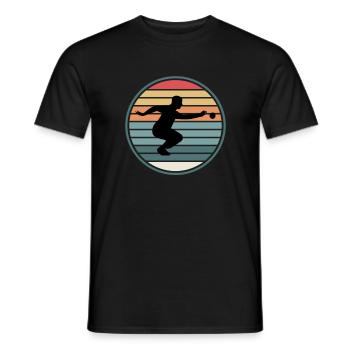 Boule Petanque Boccia Boule Player Boules Ball - Men's T-Shirt - black - Front - AI Model Male 178 light (178cm)