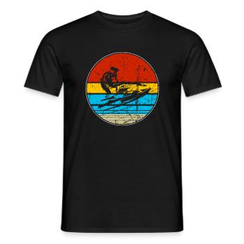Jetski Water sports Jetboat Beach Waterskiing Sport - Men's T-Shirt - black - Front - AI Model Male 178 light (178cm)
