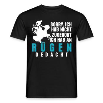 Rügen Urlaub Spruch - Männer T-Shirt - Schwarz - Vorne - AI Model Male 178 light (178cm)