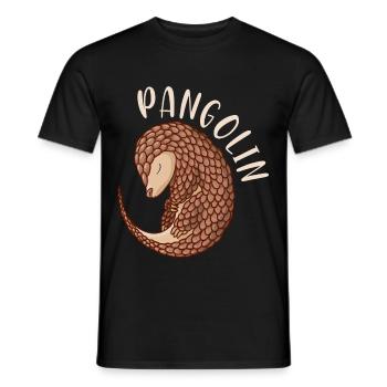 Pangolin Schuppentier Pangolins süßes Geschenk - Männer T-Shirt - Schwarz - Vorne - AI Model Male 178 light (178cm)
