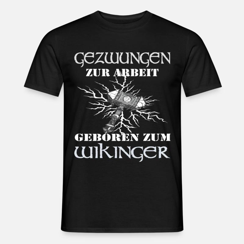 Wikinger Walhalla Geschenk Kostüm - Männer T-Shirt - Schwarz