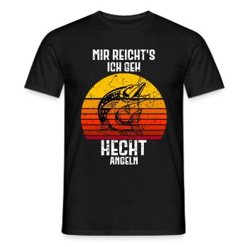 Hecht Angeln Angler Pike - Männer T-Shirt - Schwarz - Vorne - AI Model Male 178 light (178cm)