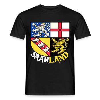 Sarre Saarland Saarbrücken Pavillon Cadeau - T-shirt homme - noir - Devant - AI Model Male 178 light (178cm)