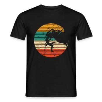 Escalade escalade Bouldern montagne escalade rocheuse - T-shirt homme - noir - Devant - AI Model Male 178 light (178cm)