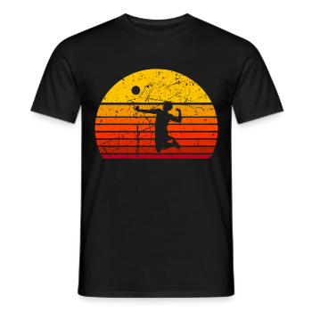 Volleyball Sport Volleyballer Mann Herren - Männer T-Shirt - Schwarz - Vorne - AI Model Male 178 light (178cm)
