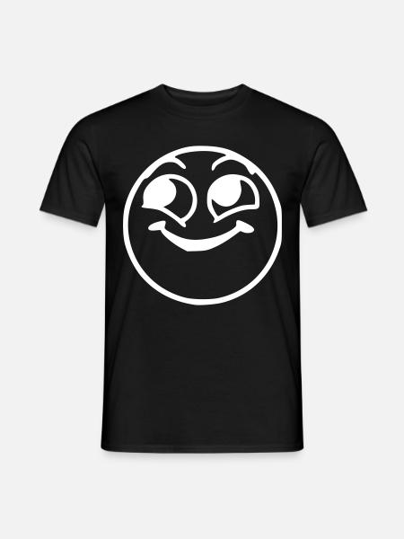 Emoji cheeky sketch white - Men's T-Shirt - black
