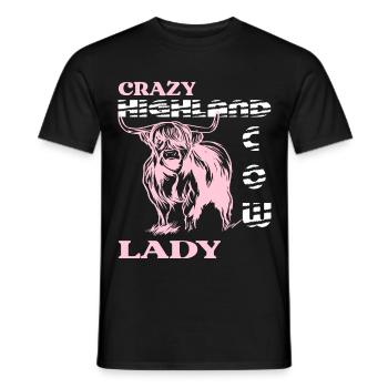 écossaise haute-terre fille cadeau - T-shirt homme - noir - Devant - AI Model Male 178 light (178cm)
