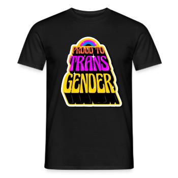 Transgenre Transgenre Transgenre - T-shirt homme - noir - Devant - AI Model Male 178 light (178cm)