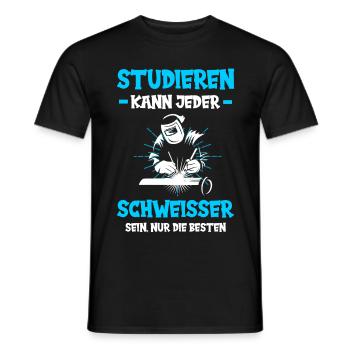 Schweißer Schweißen Beruf Schweisser Studieren - Männer T-Shirt - Schwarz - Vorne - AI Model Male 178 light (178cm)