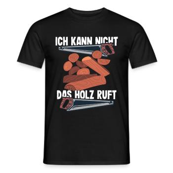 Handwerker Holzfäller Forstwirt Forstarbeiter - Männer T-Shirt - Schwarz - Vorne - AI Model Male 178 light (178cm)