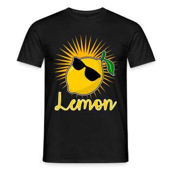 lemon - Men's T-Shirt - black - Front - AI Model Male 178 light (178cm)