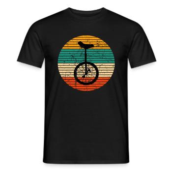 Monocycle Vélo Unicycliste Monocycle Conduite Monocycle - T-shirt homme - noir - Devant - AI Model Male 178 light (178cm)