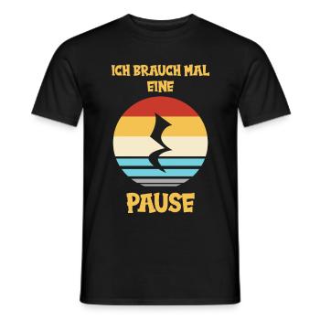 Musik Musiker Ich brauch mal eine Pause - Männer T-Shirt - Schwarz - Vorne - AI Model Male 178 light (178cm)