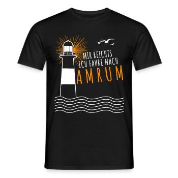 Amrum Spruch - Mir reichts - Männer T-Shirt - Schwarz - Vorne - AI Model Male 178 light (178cm)