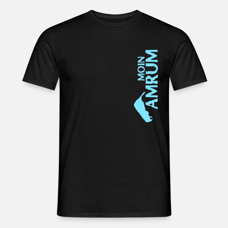 Amrum Moin Spruch - Männer T-Shirt - Schwarz