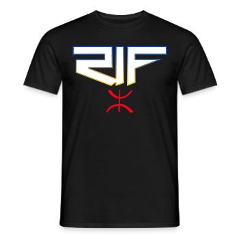 Rif - T-shirt homme - noir - Devant - AI Model Male 178 light (178cm)