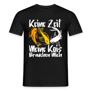Koi Karpfen Fisch Teich Geschenk - Männer T-Shirt - Schwarz - Vorne - AI Model Male 178 light (178cm)