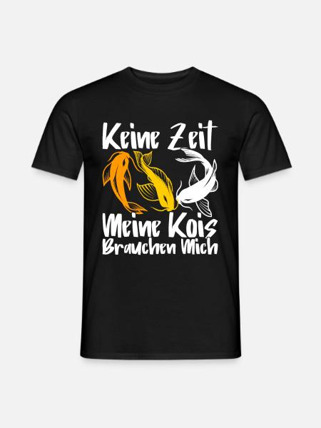 Koi Karpfen Fisch Teich Geschenk - Männer T-Shirt - Schwarz