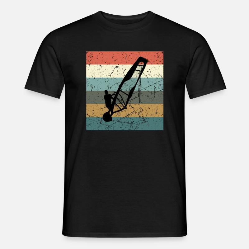 Windsurfen Windsurfer - Männer T-Shirt - Schwarz