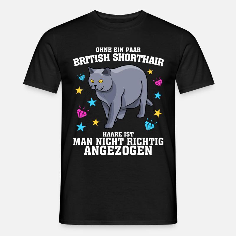 Britisch Kurzhaar - Männer T-Shirt - Schwarz