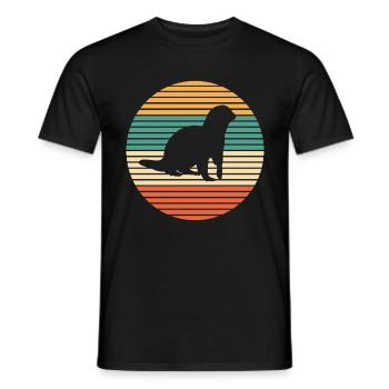 Loutres - T-shirt homme - noir - Devant - AI Model Male 178 light (178cm)