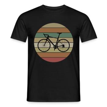 Gravelbike Gravel Vélo de course Vélo - T-shirt homme - noir - Devant - AI Model Male 178 light (178cm)
