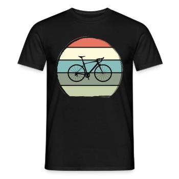 Gravelbike Gravel Vélo de course Vélo - T-shirt homme - noir - Devant - AI Model Male 178 light (178cm)