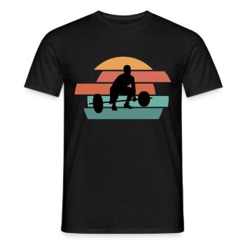 Fitness Gym Workout Pumpen - Männer T-Shirt - Schwarz - Vorne - AI Model Male 178 light (178cm)