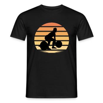Fitness Gym Workout Pumpen - Männer T-Shirt - Schwarz - Vorne - AI Model Male 178 light (178cm)
