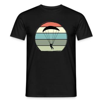 Parapente Parapente Pilot - T-shirt homme - noir - Devant - AI Model Male 178 light (178cm)