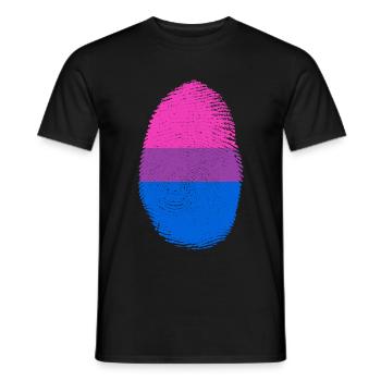Bi Bisexuell Pride Month LGBT LGBTQ - Männer T-Shirt - Schwarz - Vorne - AI Model Male 178 light (178cm)