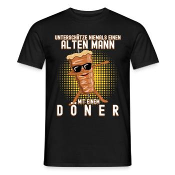 Döner Kebab - Männer T-Shirt - Schwarz - Vorne - AI Model Male 178 light (178cm)