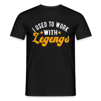 Farewell gift colleagues Job change - Men's T-Shirt - black - Front - AI Model Male 178 light (178cm)
