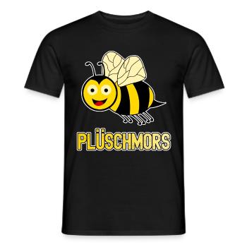 Plattdeutsch Hummeln Plüschmors - Männer T-Shirt - Schwarz - Vorne - AI Model Male 178 light (178cm)